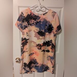 Lulu's Abstract Print Mini Dress - Multicolor